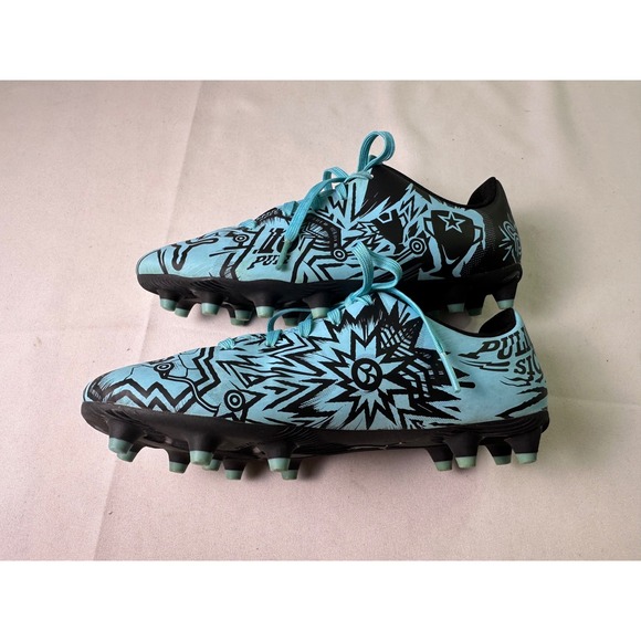 Puma Tacto II CP FG AG Soccer Cleats Blue Black Christian Pulisic Kids Size 3 - Picture 14 of 16